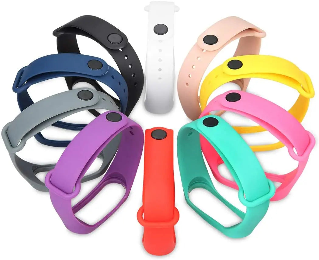 Strap for Mi Band 7 6 5 4 3 Bracelet Xiaomi Mi Band 5 4 Strap Silicone Sport Watchband for Wristband 7 6 3 Replacement Wristband