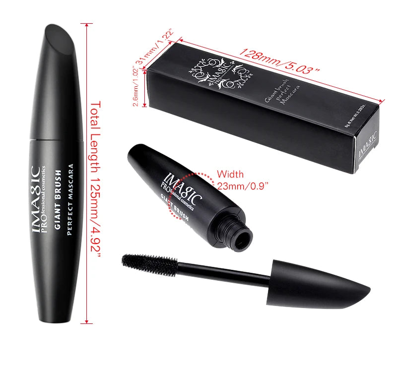 IMAGIC New Curling Waterproof Mascara Black Concentrated Eyelash Cosmetics Extended Curling Eyelashes Thick and Quick Dry