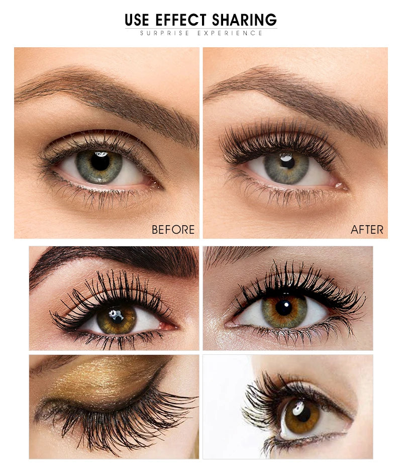 IMAGIC New Curling Waterproof Mascara Black Concentrated Eyelash Cosmetics Extended Curling Eyelashes Thick and Quick Dry