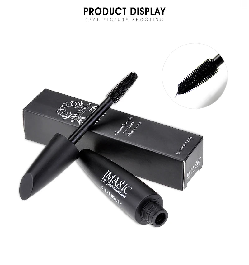 IMAGIC New Curling Waterproof Mascara Black Concentrated Eyelash Cosmetics Extended Curling Eyelashes Thick and Quick Dry