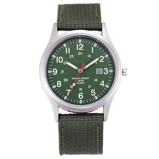 Men Brand Cheap Watches Students Fashion Casual Nylon Band Sports Military Date Quartz Wristwatch Erkek Barato Saat Montre Homme