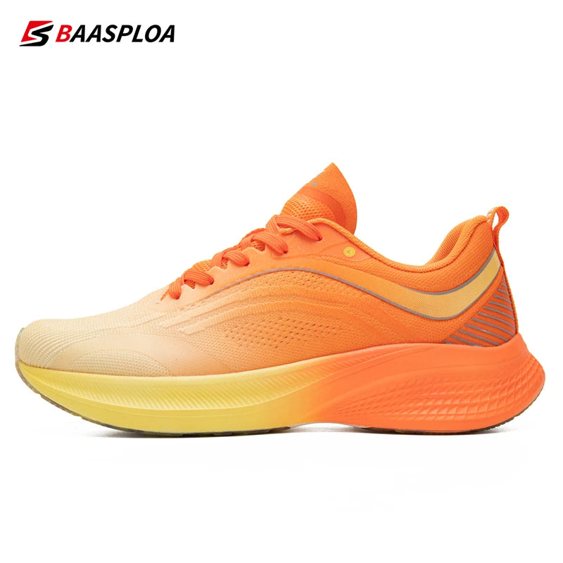 Baasploa Professional Running Shoes Men Casual Breathable Lightweight Sneakers Male Training Shoes Non-Slip Track Tennis Walking