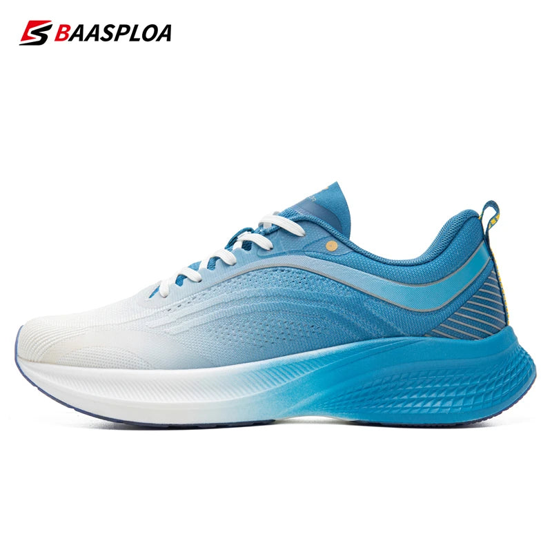 Baasploa Professional Running Shoes Men Casual Breathable Lightweight Sneakers Male Training Shoes Non-Slip Track Tennis Walking