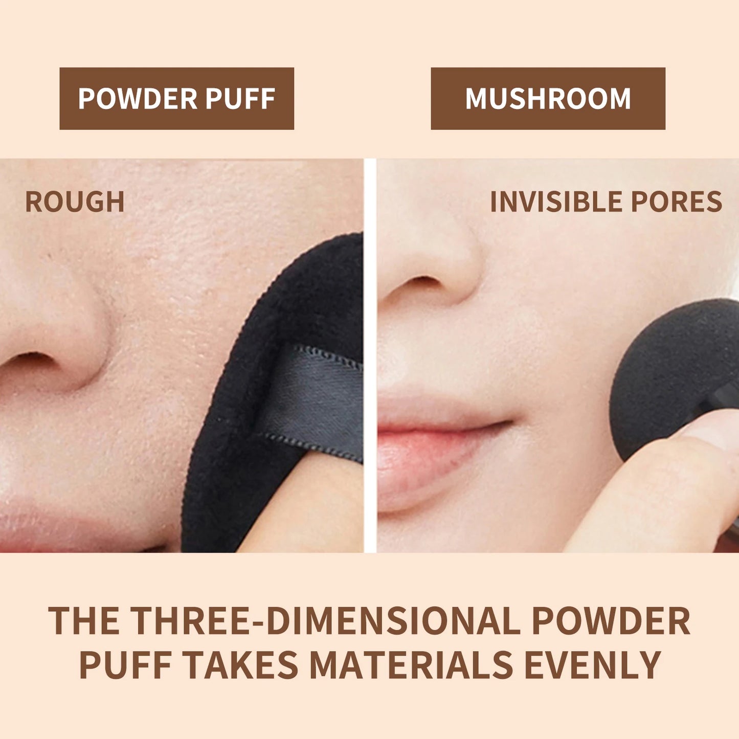 Mushroom Head Air Cushion BB Cream Waterproof Moisturizing Face Cosmetics Brightening Makeup Base Magic Cream Foundation