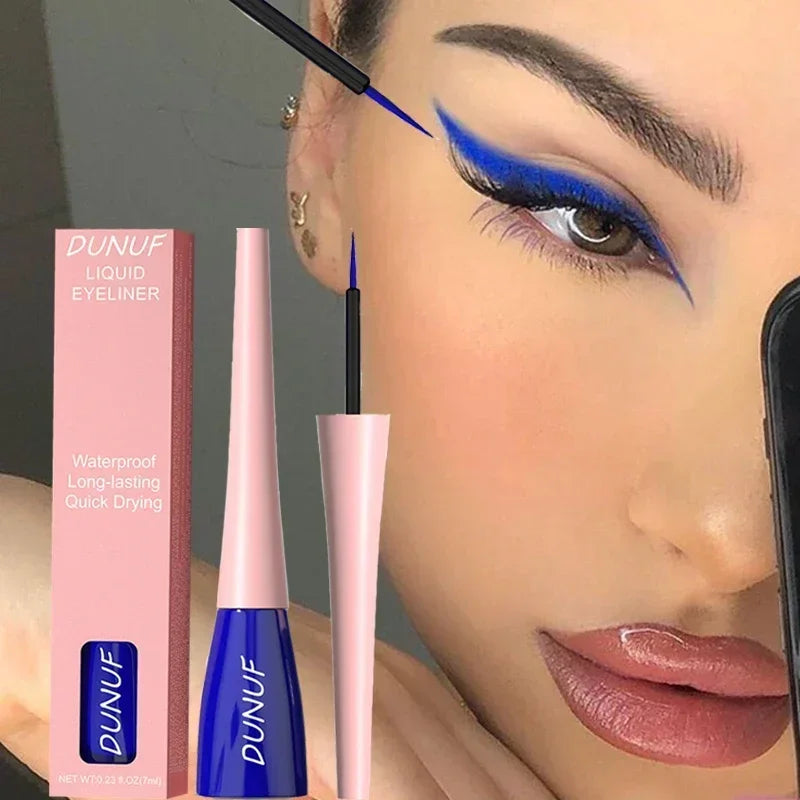 Blue Eye Liner Pen Liquid Eyeliner Pencil Eye Makeup Ultra-thin Long-Lasting Quick-Dry Eye Liner Original Korean Makeup Cosmetic