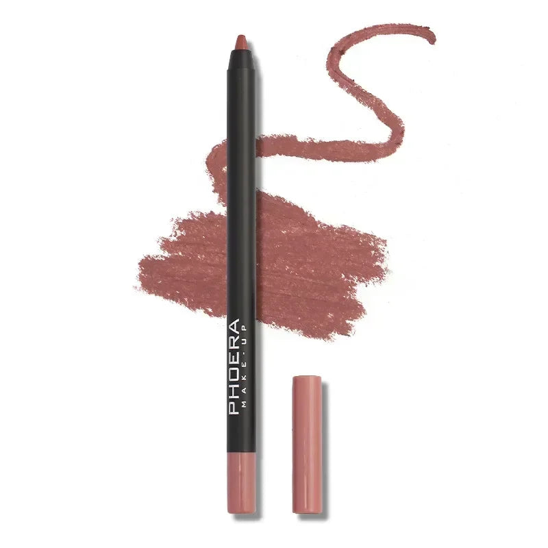 Sexy Red Lip liner Pencil Matte Lipstick Pen Long Lasting Waterproof Lips Contour Makeup Lips Smooth Nude Lipliner Pen Cosmetics