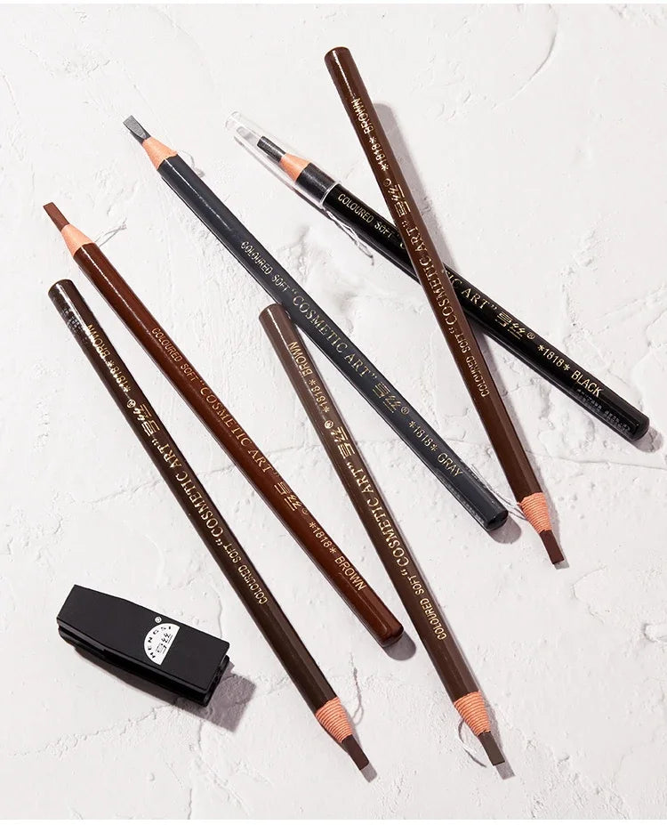 5pcs Professional Microblading Pencil Permanent Eyebrow Pencil Tattoo Waterproof Art Tint Makeup Eye Brow Pen Enhancers Cosmetic