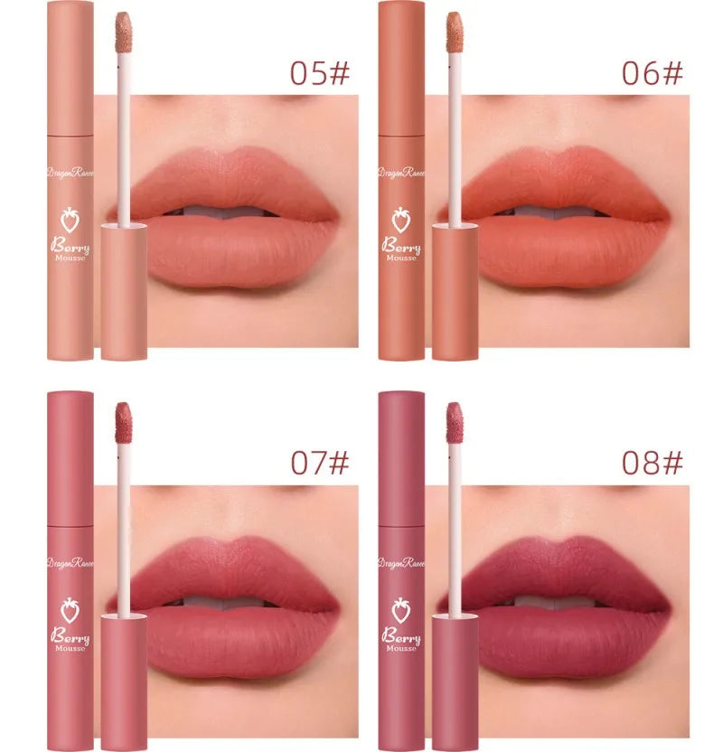 No Dipped Cup Waterproof Velvet Matte Lipstick Long Lasting Non-stick Liquid Lipsticks Women Makeup Lip Gloss Lipsalve Cosmetics