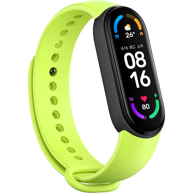 Strap for Mi Band 7 6 5 4 3 Bracelet Xiaomi Mi Band 5 4 Strap Silicone Sport Watchband for Wristband 7 6 3 Replacement Wristband