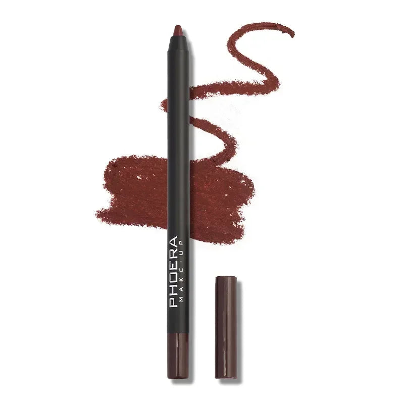 Sexy Red Lip liner Pencil Matte Lipstick Pen Long Lasting Waterproof Lips Contour Makeup Lips Smooth Nude Lipliner Pen Cosmetics