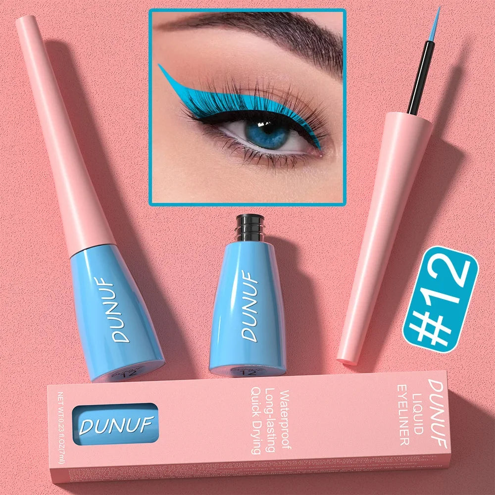 Blue Eye Liner Pen Liquid Eyeliner Pencil Eye Makeup Ultra-thin Long-Lasting Quick-Dry Eye Liner Original Korean Makeup Cosmetic