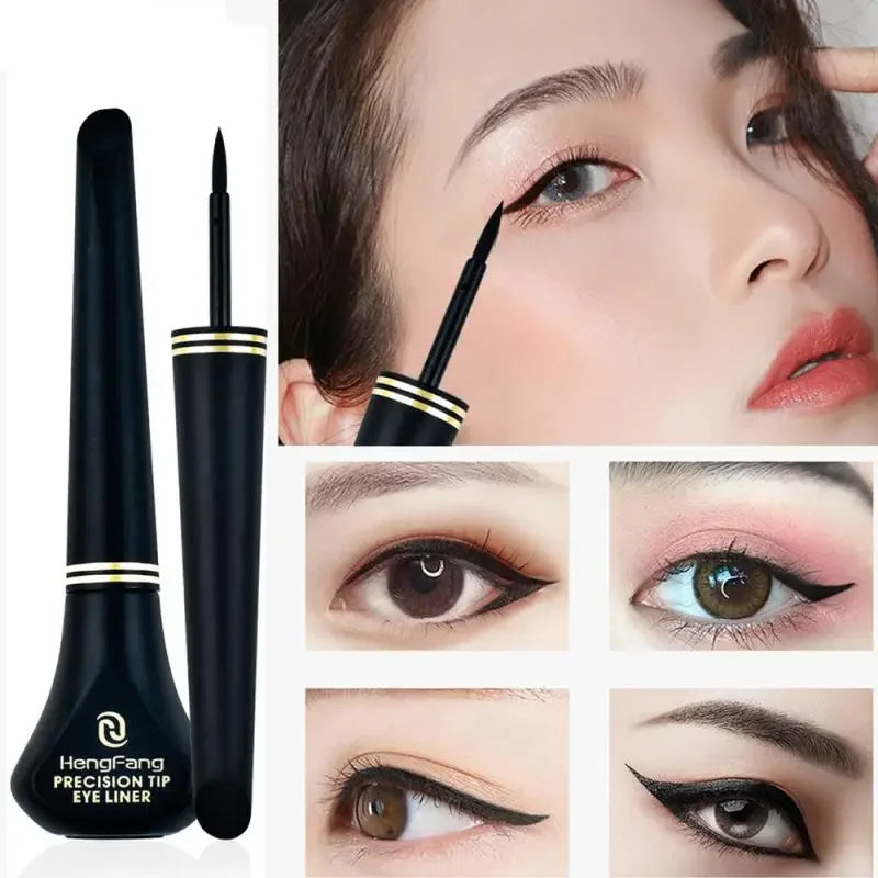 Black Liquid Eyeliner Natural Smooth Eye Liner Pencil Lasting Waterproof Quick Dry Non-Smudging Eye Durable Makeup Cosmetics