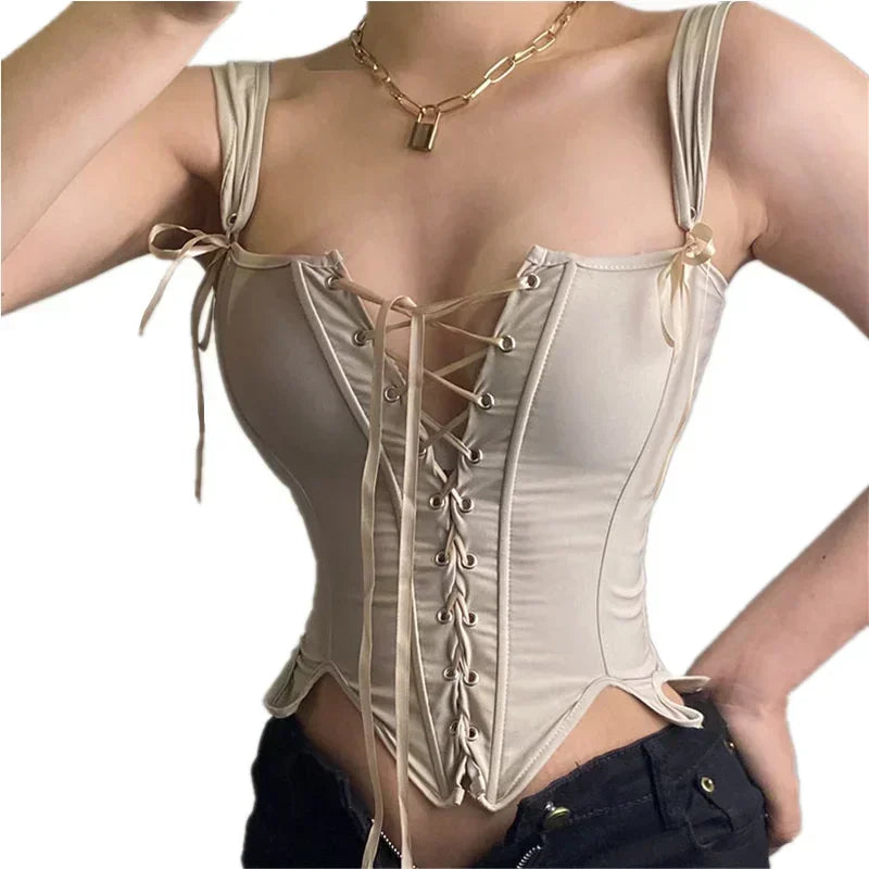 Sexy Lolita Corset Shaper Ladies Slimming Bandage Corsets Underbust Bustier Top Women Lingerie Elegant Streetwear Clothes Blusas