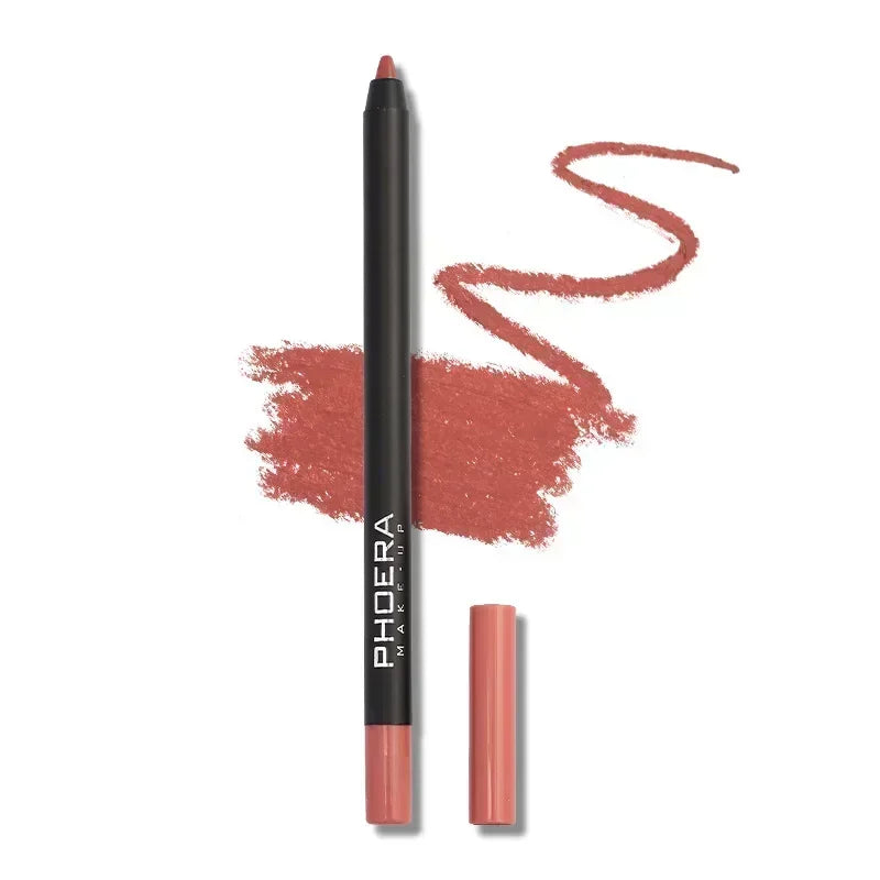 Sexy Red Lip liner Pencil Matte Lipstick Pen Long Lasting Waterproof Lips Contour Makeup Lips Smooth Nude Lipliner Pen Cosmetics