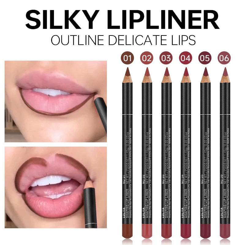 Luxury Matte Lip Liner, Long-Lasting, Smooth Application for Perfect Outline & Filling, Versatile Shades for All Skin Types