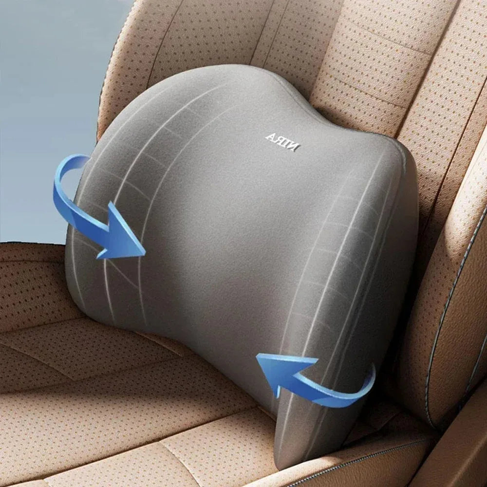 Universal Car Headrest Neck Pillow Lumbar Memory Foam Cervical Lumbar Support Auto Neck Pillow Backrest Office Car Interior