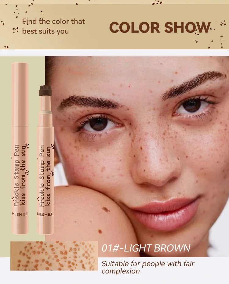 Natural Freckle Pen Waterproof Simulation Fake Spot Makeup Tool Lasting Waterproof Face Dot Spot Pen Eyeliner Korean Cosmetics