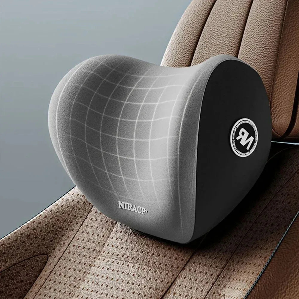 Universal Car Headrest Neck Pillow Lumbar Memory Foam Cervical Lumbar Support Auto Neck Pillow Backrest Office Car Interior