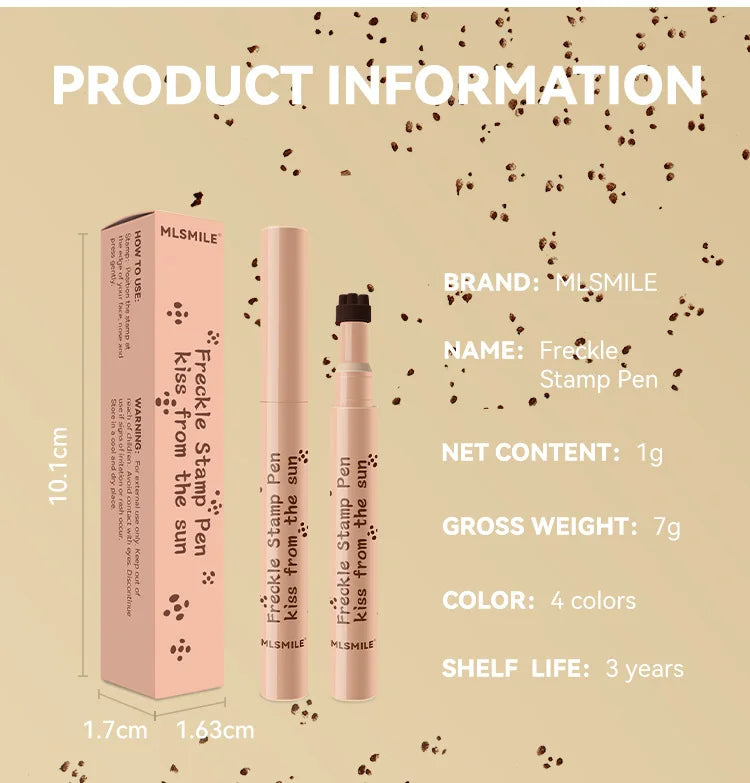 Natural Freckle Pen Waterproof Simulation Fake Spot Makeup Tool Lasting Waterproof Face Dot Spot Pen Eyeliner Korean Cosmetics