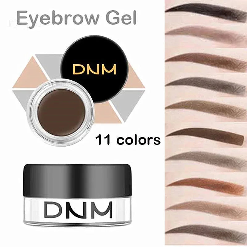 11 Colors Natural Eyebrow Enhancers Makeup Waterproof 3D Eye Brow Pomade Eyebrow Gel Caramel Brown Professional Makeup