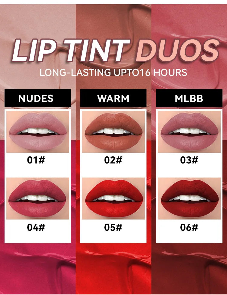 6 Colors Nude Matte Lip Gloss Waterproof Lasting Lipstick Not Fading Sexy Nude Red Pink Velvet Liquid Lipsticks Makeup Cosmetic