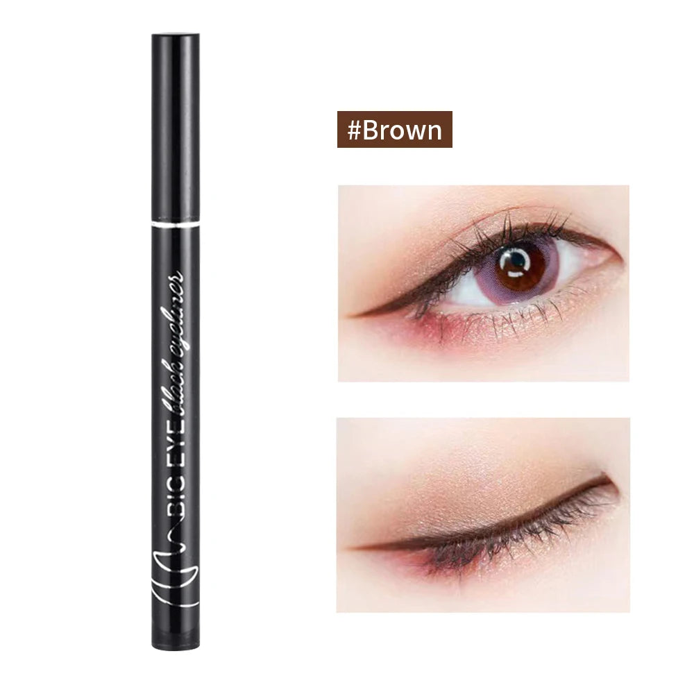 Waterproof Matte Red Liquid Eyeliner Pencil Ultra-thin Long Lasting Quick Dry Smooth Black Eye Liner Pen Korean Makeup Cosmetics