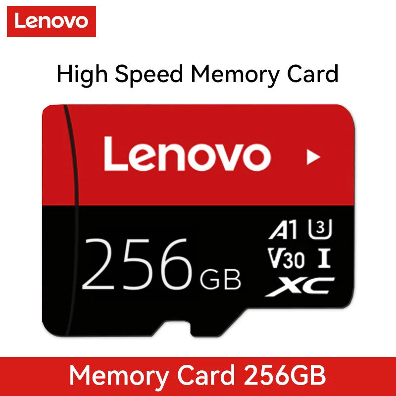 Lenovo Memory Card 512GB 256GB 128GB 64GB 32GB U3 V30 4K Full HD Micro TF Mini SD Card TF Memory Flash Card for Phone/Computer