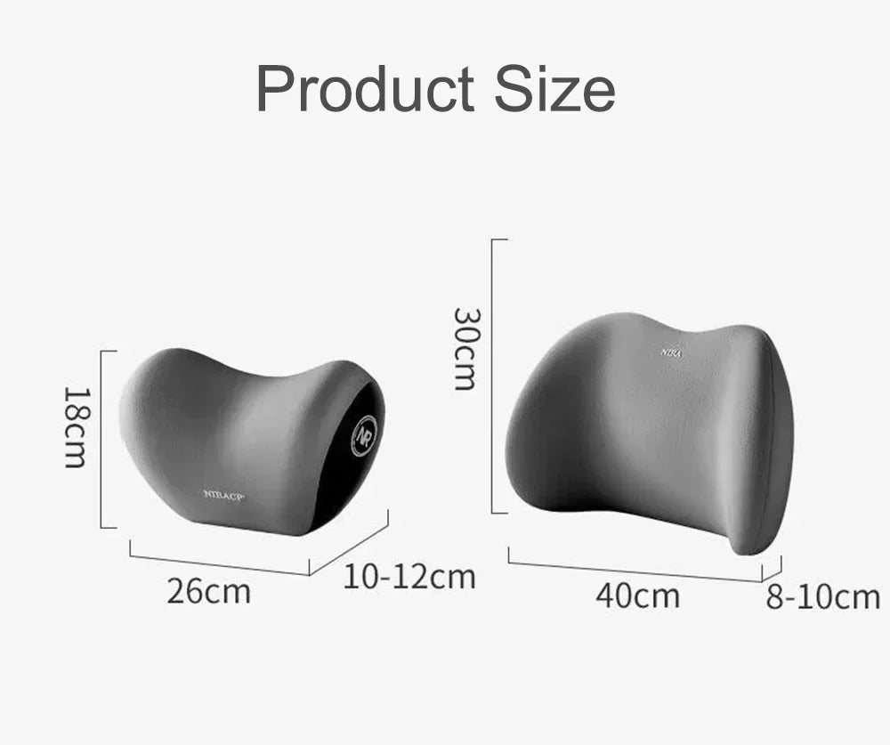 Universal Car Headrest Neck Pillow Lumbar Memory Foam Cervical Lumbar Support Auto Neck Pillow Backrest Office Car Interior