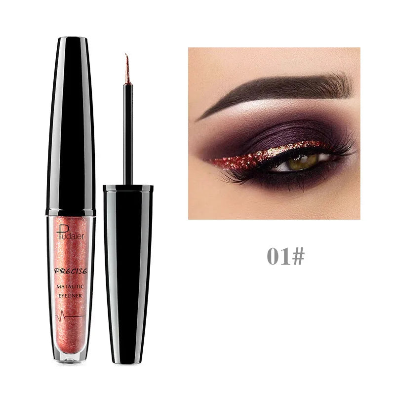 16 Colors Liquid Eyeliner Waterproof Long-lasting Silkworm Highlighter Colored Eyeliner Non-Flowering Eyeliner Eye Makeup