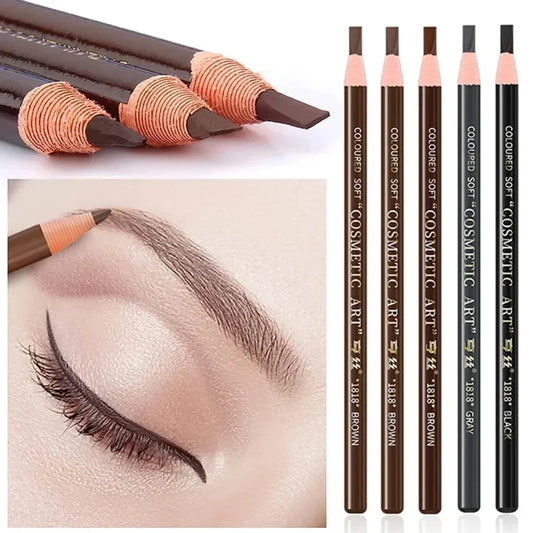 5pcs Professional Microblading Pencil Permanent Eyebrow Pencil Tattoo Waterproof Art Tint Makeup Eye Brow Pen Enhancers Cosmetic