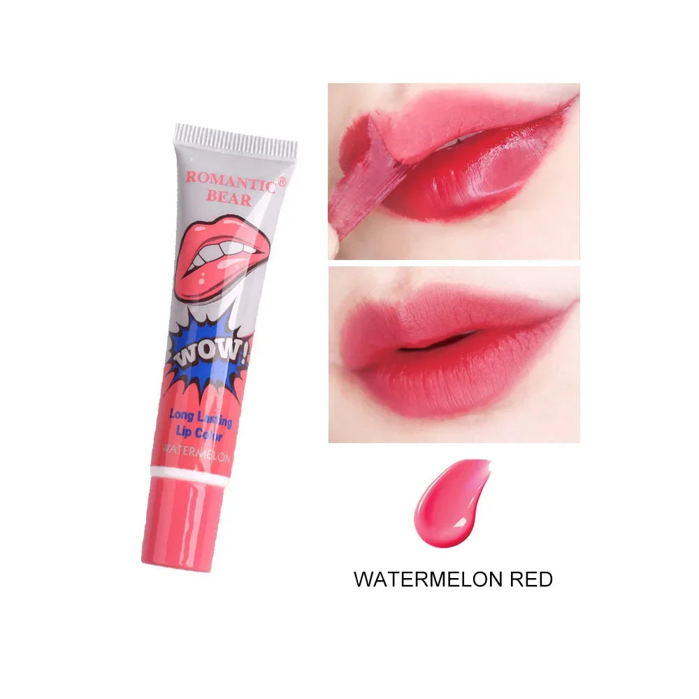 Magic 6 Colors Peel Liquid Lipstick Waterproof Lasting No Fading Lip Ink Tear Lip Gloss Tattoo Dyed Lip Glaze Lips Cosmetics