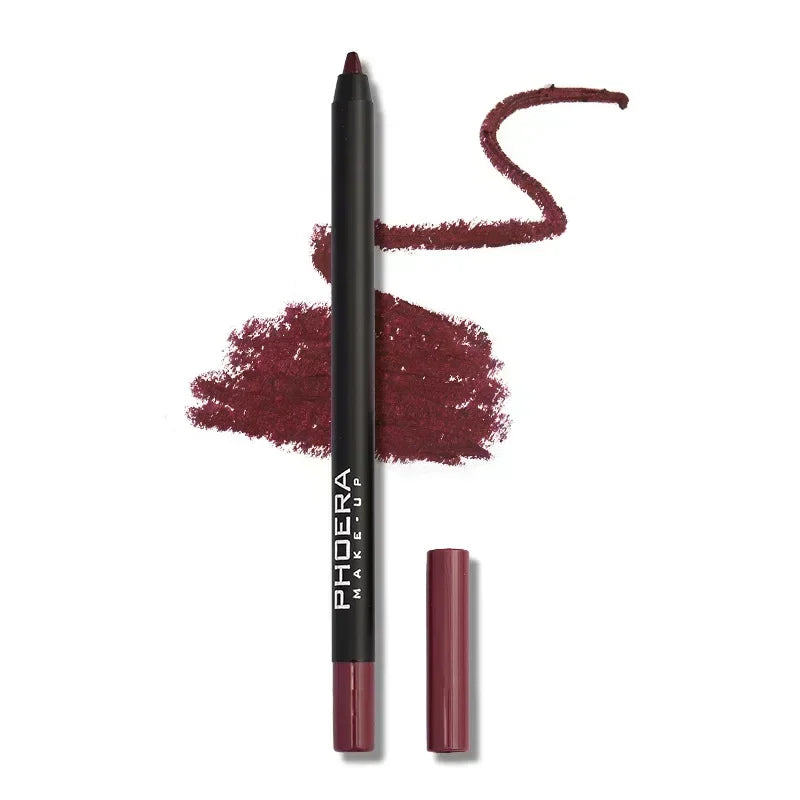 Sexy Red Lip liner Pencil Matte Lipstick Pen Long Lasting Waterproof Lips Contour Makeup Lips Smooth Nude Lipliner Pen Cosmetics