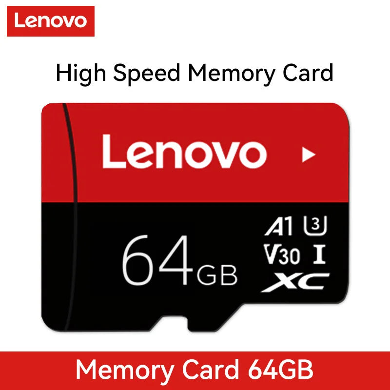 Lenovo Memory Card 512GB 256GB 128GB 64GB 32GB U3 V30 4K Full HD Micro TF Mini SD Card TF Memory Flash Card for Phone/Computer