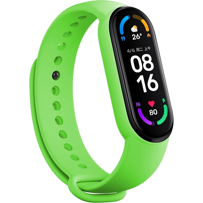 Strap for Mi Band 7 6 5 4 3 Bracelet Xiaomi Mi Band 5 4 Strap Silicone Sport Watchband for Wristband 7 6 3 Replacement Wristband