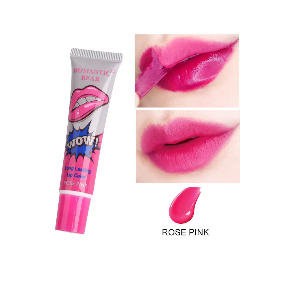 Magic 6 Colors Peel Liquid Lipstick Waterproof Lasting No Fading Lip Ink Tear Lip Gloss Tattoo Dyed Lip Glaze Lips Cosmetics