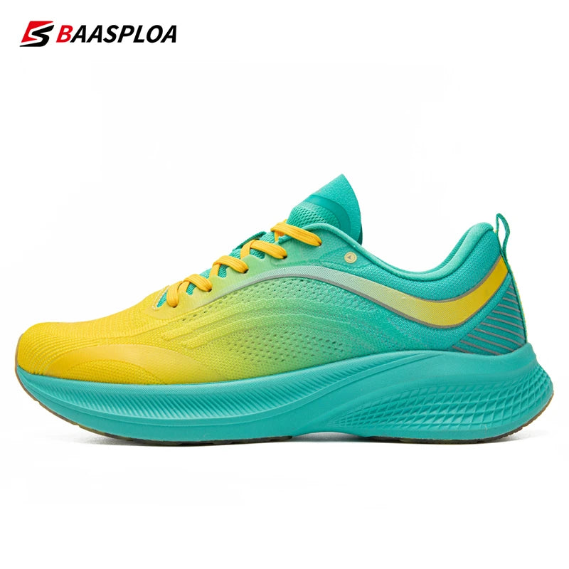 Baasploa Professional Running Shoes Men Casual Breathable Lightweight Sneakers Male Training Shoes Non-Slip Track Tennis Walking