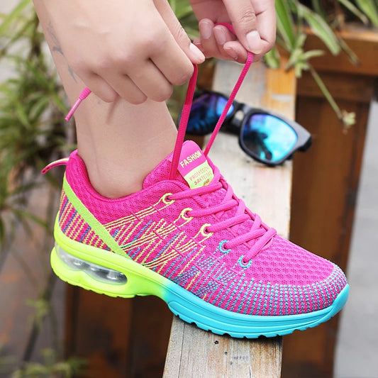 Women Sports Shoes Outdoor High Quality Running Shoes Breathable Athletics Casual Sneaker Ladies Non-slip Sport Walking Shoes