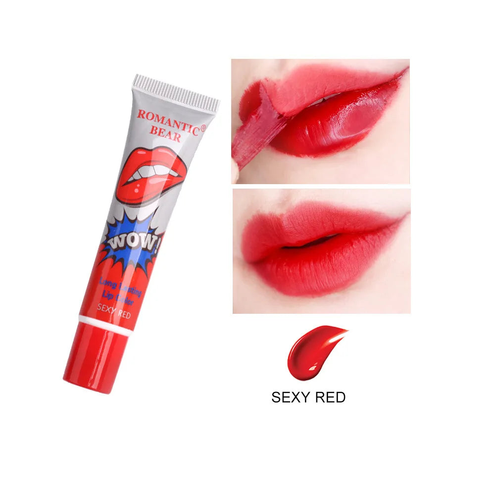 Magic 6 Colors Peel Liquid Lipstick Waterproof Lasting No Fading Lip Ink Tear Lip Gloss Tattoo Dyed Lip Glaze Lips Cosmetics