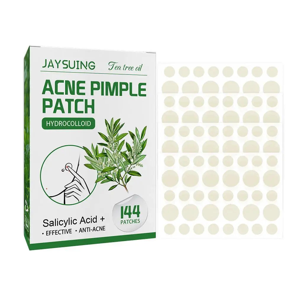 144patch Acne Pimple Patches Translucent Matte Hydrocolloid Salicylic Acid Tea Tree Oil For Inflamed Acne Improve Whiteheads