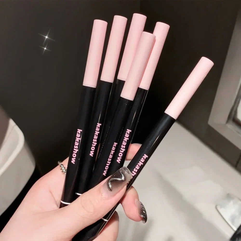 Double Head Matte Pink Lying Silkworm Pen Waterproof Lasting Natural Brightening Glitter Eyeshadow Pencil Korean Makeup Cosmetic