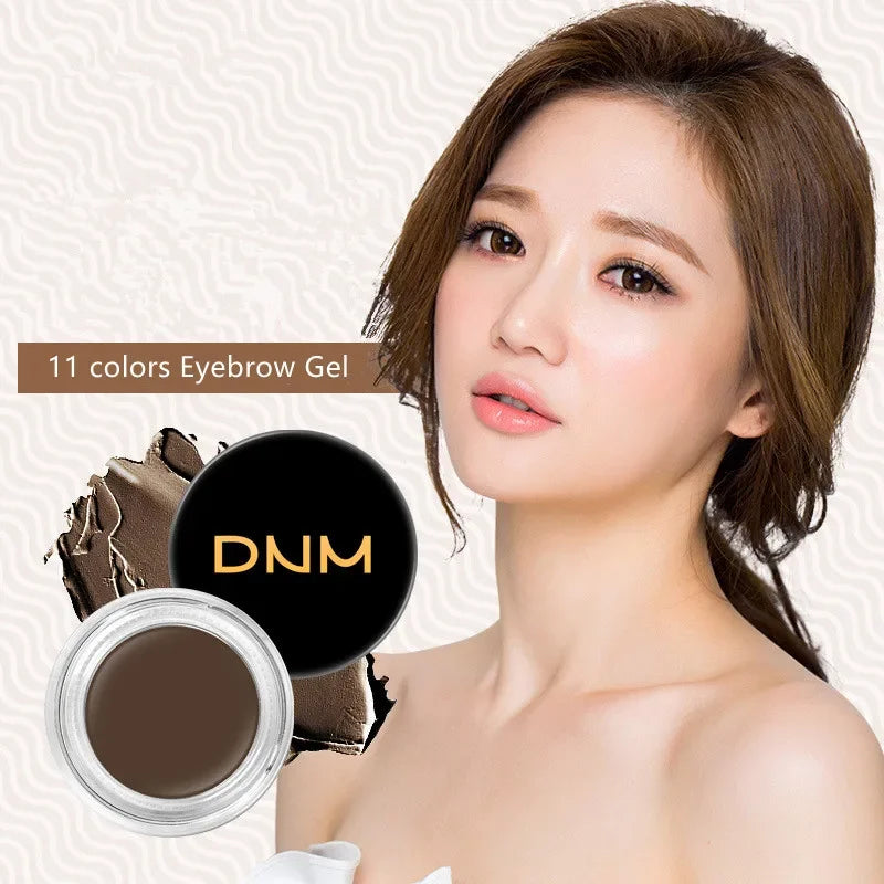 11 Colors Natural Eyebrow Enhancers Makeup Waterproof 3D Eye Brow Pomade Eyebrow Gel Caramel Brown Professional Makeup