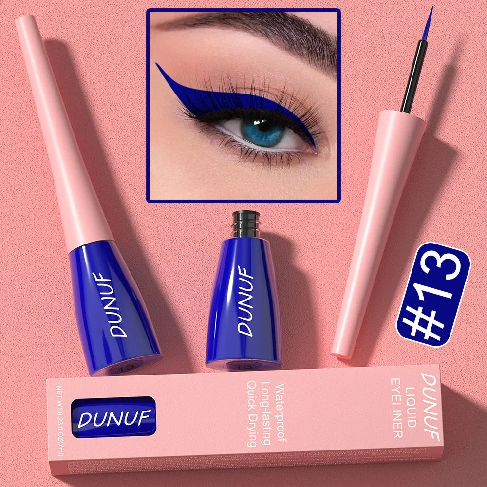 Blue Eye Liner Pen Liquid Eyeliner Pencil Eye Makeup Ultra-thin Long-Lasting Quick-Dry Eye Liner Original Korean Makeup Cosmetic