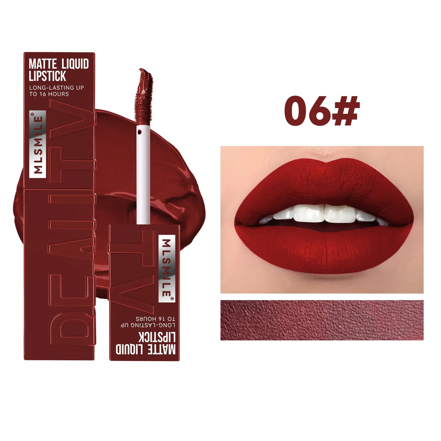 6 Colors Nude Matte Lip Gloss Waterproof Lasting Lipstick Not Fading Sexy Nude Red Pink Velvet Liquid Lipsticks Makeup Cosmetic