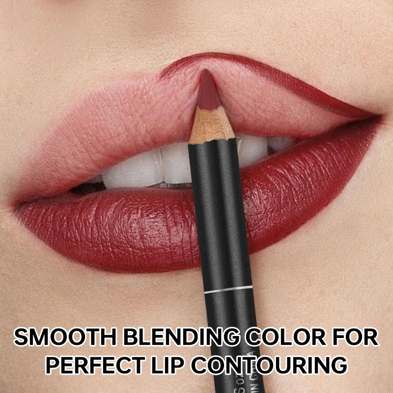 Luxury Matte Lip Liner, Long-Lasting, Smooth Application for Perfect Outline & Filling, Versatile Shades for All Skin Types